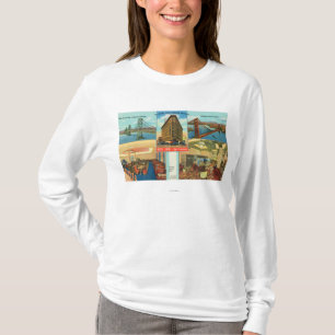 Ansicht der Brücken, Innenszenen des Hotels Shaw T-Shirt