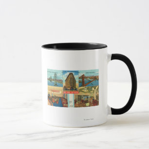 Ansicht der Brücken, Innenszenen des Hotels Shaw Tasse