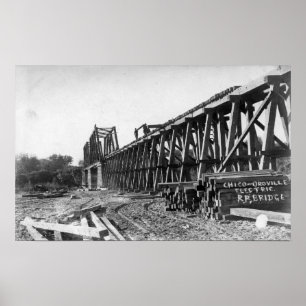 Ansicht der Chico-Oroville Brücke Poster