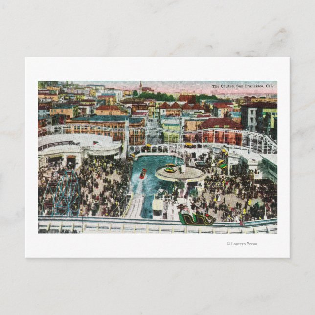 Ansicht der Chutes von oben # 2 Postkarte (Vorderseite)