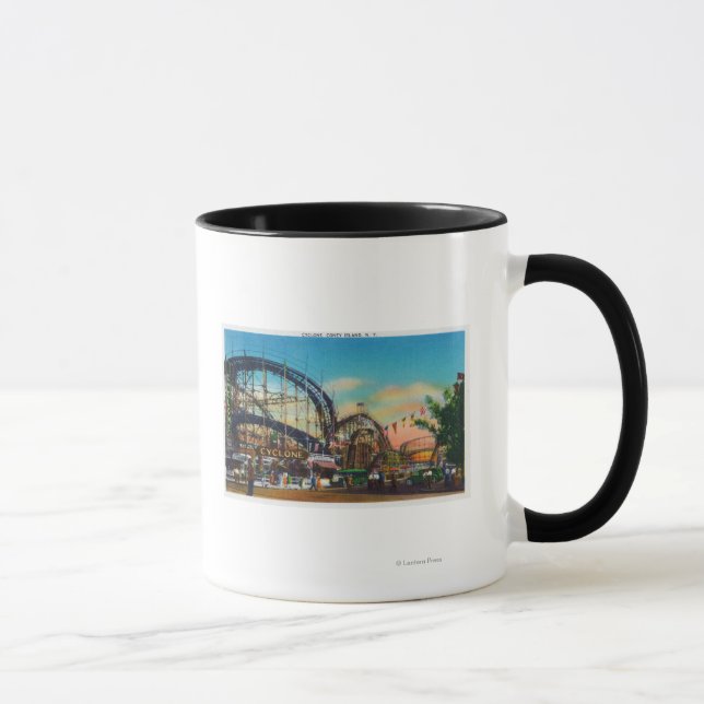 Ansicht der Cyclone Rollercoaster # 1 Tasse (Rechts)
