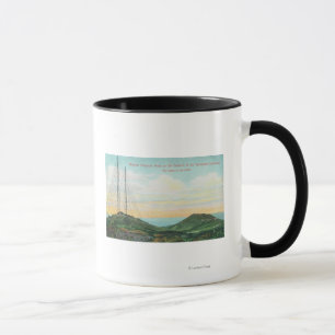 Ansicht der drahtloser Fernschreiber-Türme Tasse