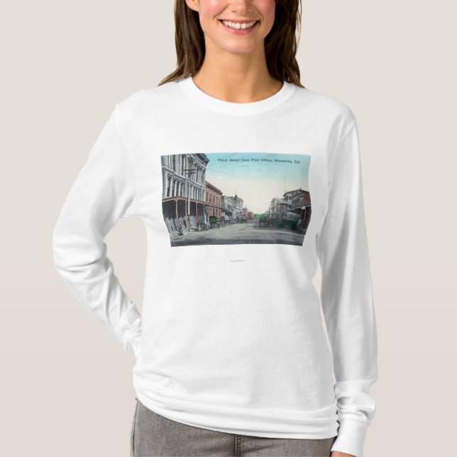 Ansicht der dritten Straße von der Post T-Shirt (Vorderseite)