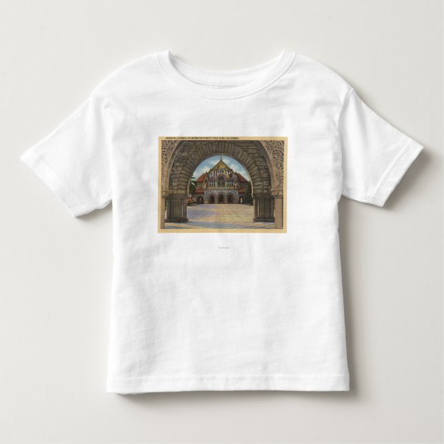 Ansicht der Erinnerungskirche, Stanford U. Kleinkind T-shirt (Vorderseite)