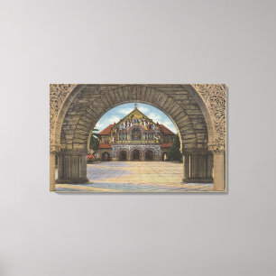 Ansicht der Erinnerungskirche, Stanford U. Leinwanddruck