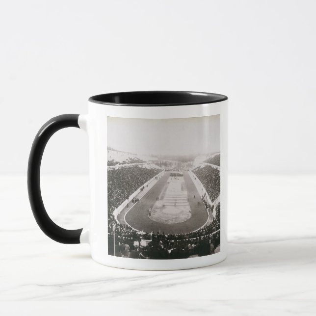 Ansicht der ersten offiziellen olympischen Spiele Tasse (Links)