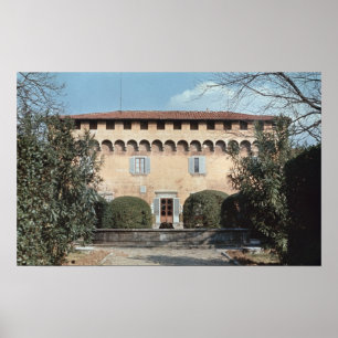 Ansicht der Fassade, bestimmt für Cosimo Poster