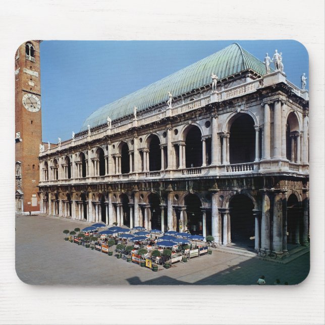 Ansicht der Fassade der Basilika Palladiana Mousepad (Vorne)