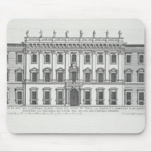 Ansicht der Fassade von Palazzo Chigi, Rom, Mousepad