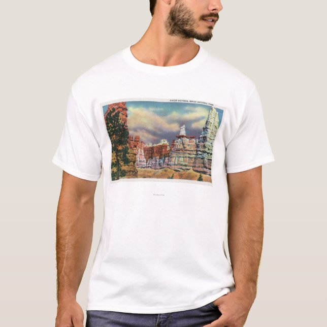 Ansicht der Felsformation der Königin-Victoria T-Shirt (Vorderseite)