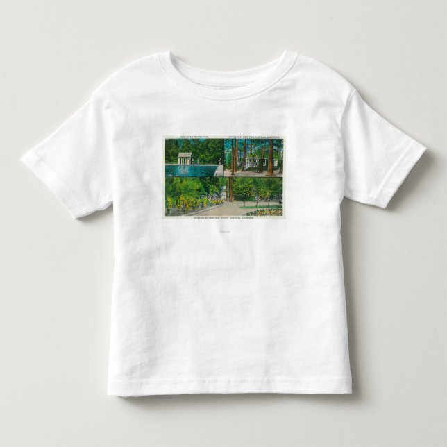 Ansicht der Felsspitzen-Ansicht ResortCastella, CA Kleinkind T-shirt (Vorderseite)