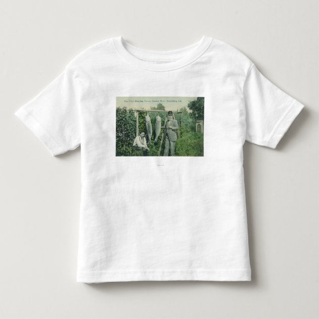 Ansicht der Fischer mit Fang nahe Fitch Mt. Kleinkind T-shirt (Vorderseite)