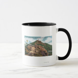 Ansicht der Fuß-Spur zum Gipfel Tasse