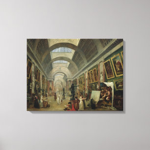 Ansicht der großartigen Galerie des Louvre, 1796 Leinwanddruck
