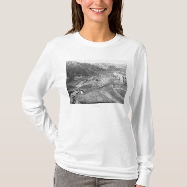 Ansicht der heißer Quellen, Sd-Fotografie T-Shirt (Vorderseite)