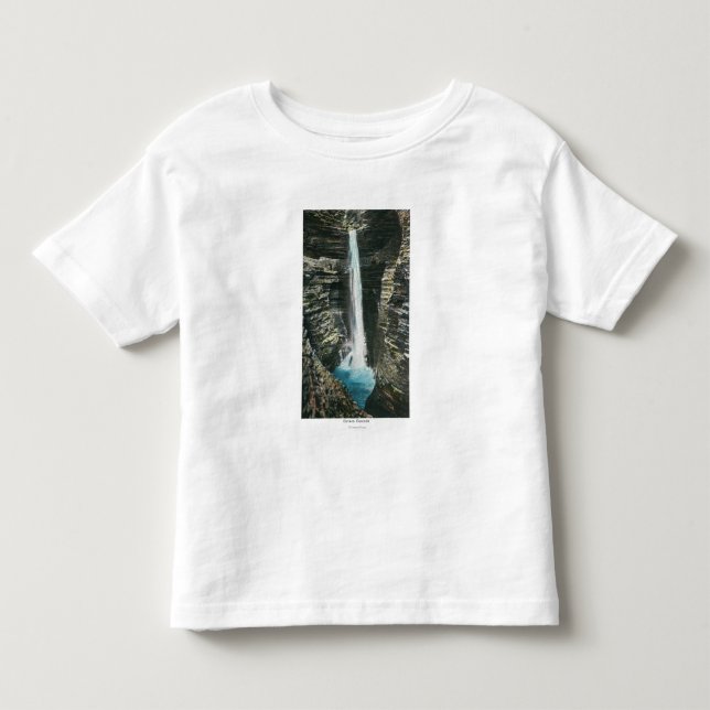 Ansicht der Höhlen-Kaskade Kleinkind T-shirt (Vorderseite)