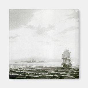 Ansicht der Insel von Tappanooly Magnet
