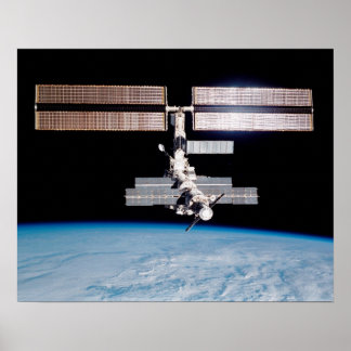 Ansicht der Internationalen Raumstation von Endeav Poster