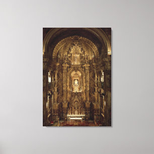 Ansicht der Kapelle und des hohen Altars Leinwanddruck