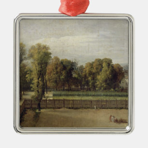Ansicht der Luxemburg-Gärten in Paris, 1794 Silbernes Ornament