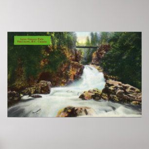 Ansicht der Lynn-Schlucht-Fälle Poster