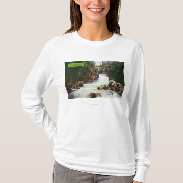 Ansicht der Lynn-Schlucht-Fälle T-Shirt (Vorderseite)