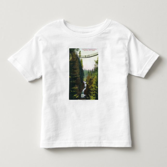Ansicht der Lynn-Schlucht-Hängebrücke Kleinkind T-shirt (Vorderseite)