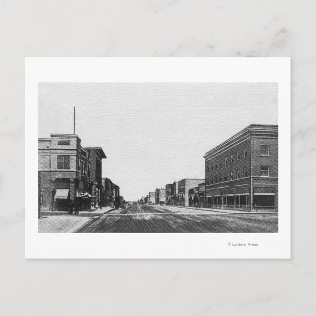Ansicht der Main StreetTwin Falls, ID Postkarte (Vorderseite)