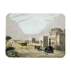 Ansicht der Manchester- und Liverpool-Eisenbahn, Magnet