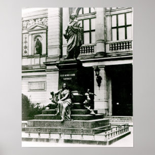 Ansicht der Mendelssohn Statue Poster