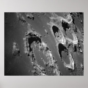 Ansicht der Mondfläche aus Apollo 8 Poster