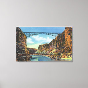 Ansicht der Navajo-Brücke an der Fähre des Lees Leinwanddruck