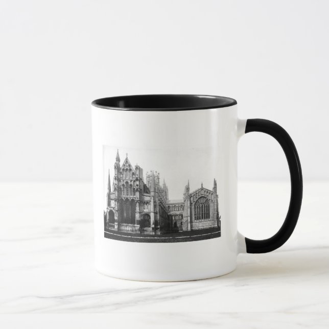 Ansicht der Ostfassade und des Chores, c.1321-40 Tasse (Rechts)