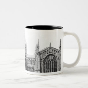 Ansicht der Ostfassade und des Chores, c.1321-40 Zweifarbige Tasse