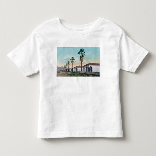 Ansicht der Palme RowCalistoga, CA Kleinkind T-shirt (Vorderseite)