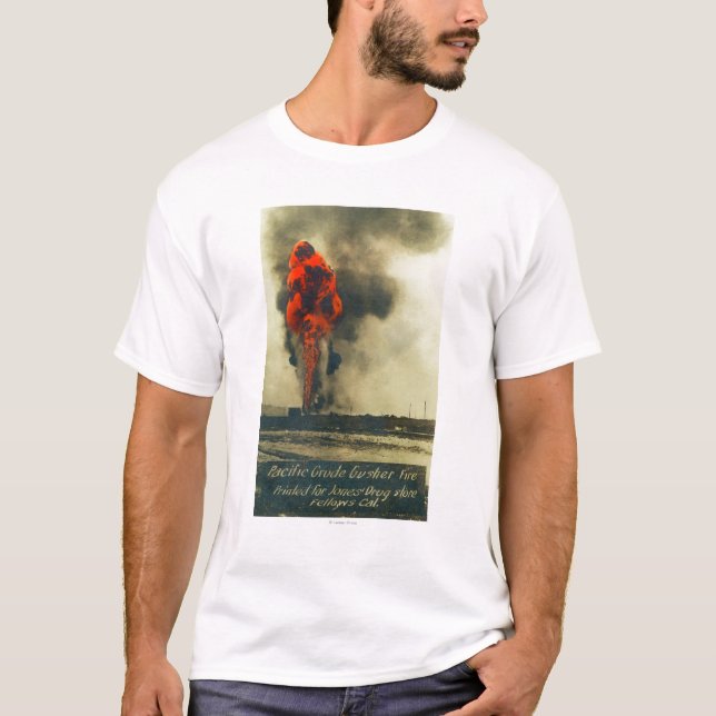Ansicht der pazifischen groben Ölquelle T-Shirt (Vorderseite)