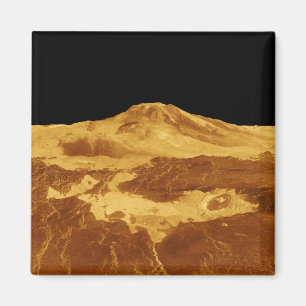 Ansicht der Perspektiven-3D von Maat Mons auf Magnet