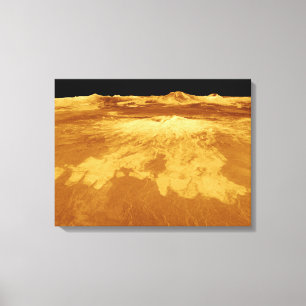 Ansicht der Perspektiven-3D von Sapas Mons auf Leinwanddruck