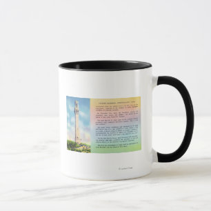 Ansicht der Pilger-Erinnerungs- und kurzen Tasse