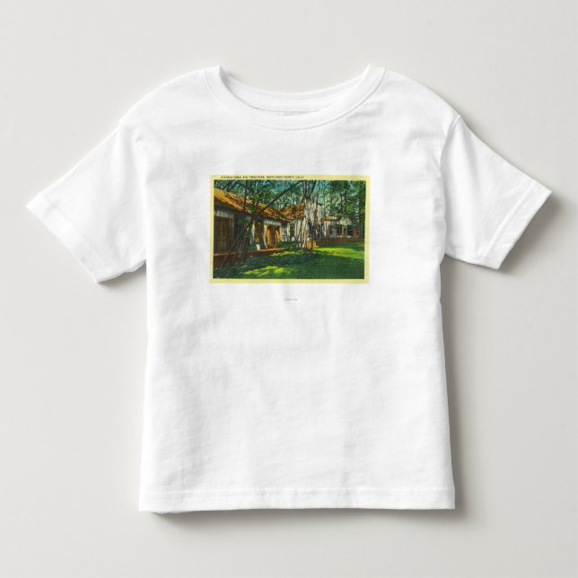 Ansicht der Pionierstadt am großen Baum-Park Kleinkind T-shirt (Vorderseite)