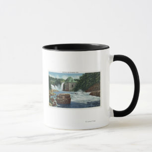 Ansicht der Regenbogen-und Hufeisen-Fälle Tasse