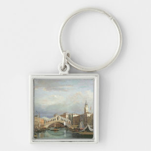Ansicht der Rialto Brücke in Venedig Schlüsselanhänger