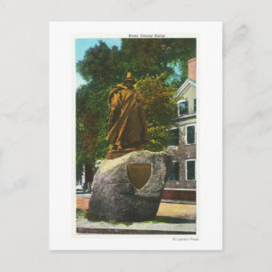 Ansicht der Roger Conant Statue Postkarte