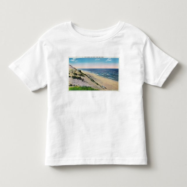 Ansicht der Sanddünen und des Strandes Kleinkind T-shirt (Vorderseite)