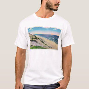Ansicht der Sanddünen und des Strandes T-Shirt