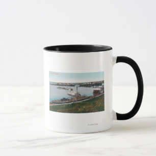 Ansicht der Schiffe im DockSt. Michael, AK Tasse