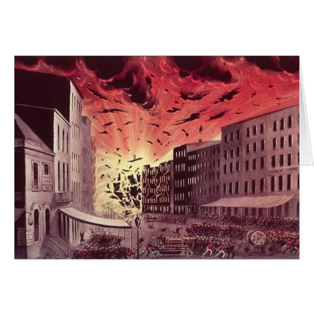 Ansicht der schrecklichen Explosion am großen (Vorderseite (Horizontal))