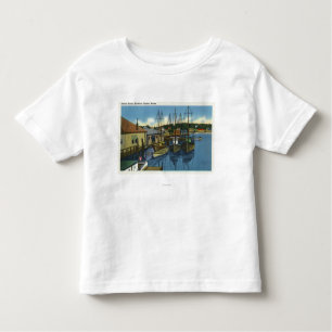 Ansicht der Segelboote angekoppelt im Hafen Kleinkind T-shirt