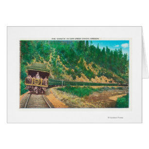 Ansicht der Shasta TrainCow Nebenfluss-Schlucht