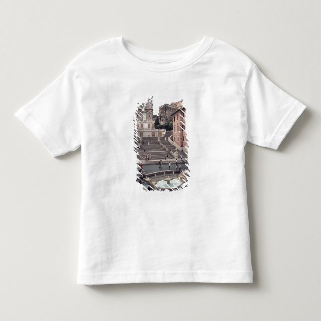 Ansicht der Spanisch Schritte oder des Scalinata Kleinkind T-shirt (Vorderseite)